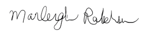 Signature de Marleigh Robertson